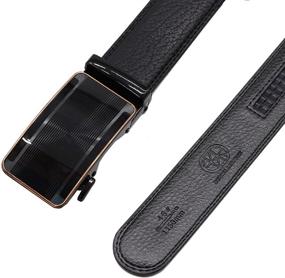 img 1 attached to SENWA Authentic Leather Ratchet Automatic Men's Belts and Accessories