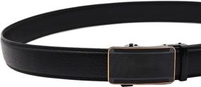 img 2 attached to SENWA Authentic Leather Ratchet Automatic Men's Belts and Accessories