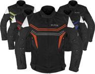 alpha cycle gear motorcycle all season jacket (orange logo