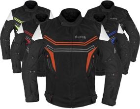 img 4 attached to ALPHA CYCLE GEAR MOTORCYCLE ALL SEASON JACKET (ORANGE