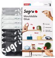 🔧 sugru i000948 multi-purpose glue: creative fixing and making, 8-pack, black, white & gray logo