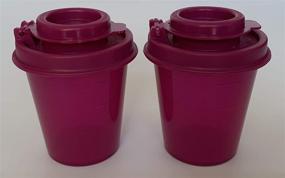 img 1 attached to BPA-Free Mini Salt & Pepper 🧂 Shakers by Tupperware - 2 Ounce, Magenta/Purple