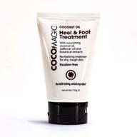 🥥 coconut oil heel and foot treatment cream lotion by cocomagic - renew and hydrate rough dry skin with non-greasy moisture, no parabens, cruelty-free, made in the usa (4 oz) logo