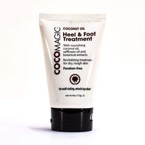 img 3 attached to 🥥 Coconut Oil Heel and Foot Treatment Cream Lotion by CocoMagic - Renew and Hydrate Rough Dry Skin with Non-Greasy Moisture, No Parabens, Cruelty-Free, Made in the USA (4 oz)