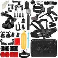 shoot 51in1 accessories kit with foldable selfie stick for gopro hero 9 8 hero 7 black silver white/6/5/4/3+/3/5s logo