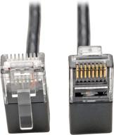 🔌 tripp gigabit snagless right angle cat6 ethernet cable - n201 sr2 bk logo