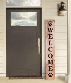 img 3 attached to 🖌️ Premium Vertical Welcome Sign Stencil: Large Reusable Stencil for DIY Crafts, Painting on Wood, Front Door & Porch Décor