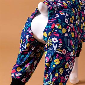 img 1 attached to 🐶 Large Dog Pajamas by LovinPet - Lightweight Pet Pajamas for Big Dogs - Stretch Knit Hawaiian Flowers Prints - Pullover Style for Full Coverage - Big Breed Dog Pjs - Jamammies for Large Dogs