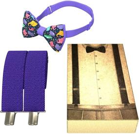 img 3 attached to 👔 Suspenders and Bow Tie Set for Kids, Baby, Toddler Boys and Girls - Bow Tie House