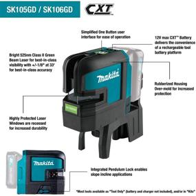 img 3 attached to Makita SK106GDNAX Lithium Ion Self Leveling Cross Line