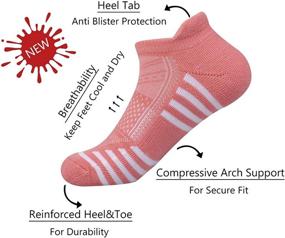 img 3 attached to 🧦 FUNDENCY 6 Pack Women's Ankle Athletic Socks: Low Cut, Breathable, Running Tab Socks with Cushioned Sole