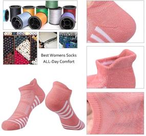 img 2 attached to 🧦 FUNDENCY 6 Pack Women's Ankle Athletic Socks: Low Cut, Breathable, Running Tab Socks with Cushioned Sole