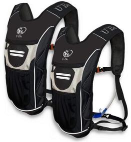 img 4 attached to 🎒 U'Be 2Pack Hydration Backpack: Stay Hydrated on the Go - 2L Water Bladder, Ideal Camelback for Kids, Men & Women - Perfect for Running, Hiking, Cycling - Blackback