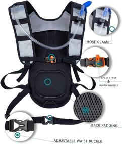 img 1 attached to 🎒 U'Be 2Pack Hydration Backpack: Stay Hydrated on the Go - 2L Water Bladder, Ideal Camelback for Kids, Men & Women - Perfect for Running, Hiking, Cycling - Blackback