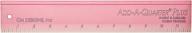📏 накладная квартальная линейка cm designs plus pink 12 дюймов pluspk логотип