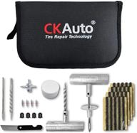 🔧 ckauto universal tire repair kit – heavy duty car emergency tool kit for flat tire puncture repair – 36 piece value pack – tire plug kit suitable for autos, cars, motorcycles, trucks, rvs, and more logo