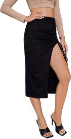 img 1 attached to 👗 SheIn Ladies' Stylish Split Skirt – Trendy Women's Clothing for Skirts