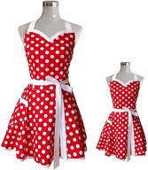 👩 retro vintage lovely aprons for mother and daughter with pocket, long ties, and cute cotton fabric - ideal apron for women and kids logo