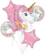 🦄 40-inch unicorn balloons for birthday party decorations – pink unicorn theme party supplies including unicorn balloon, globos de unicornio decor, pink birthday backdrop logo