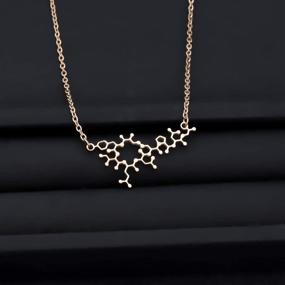 img 1 attached to Lywjyb Birdgot Molecule Necklace Chemistry