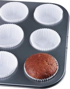 img 2 attached to 🧁 Caperci Standard White Cupcake Liners - 500 Count, Odor-Free, Food Grade & Grease-Proof Baking Cups Paper