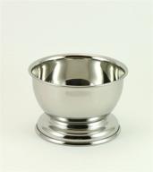 🪒 g.b.s chrome shaving bowl - stainless steel unbreakable and stylish, perfect fit for 3 oz, durable for home and travel, compliments any shaving razor & shave brush - shinning finish for daily grooming logo