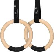 💪 unicli adjustable gymnastic rings - industrial-grade buckle, 1.2 inch workout rings, 16.5ft long straps with numbers, 1500 lbs capacity - ideal for full body workout at home gym логотип