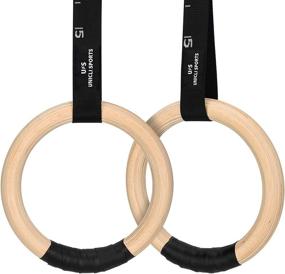 img 4 attached to 💪 UNICLI Adjustable Gymnastic Rings - Industrial-Grade Buckle, 1.2 Inch Workout Rings, 16.5ft Long Straps with Numbers, 1500 lbs Capacity - Ideal for Full Body Workout at Home Gym