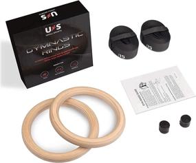 img 2 attached to 💪 UNICLI Adjustable Gymnastic Rings - Industrial-Grade Buckle, 1.2 Inch Workout Rings, 16.5ft Long Straps with Numbers, 1500 lbs Capacity - Ideal for Full Body Workout at Home Gym