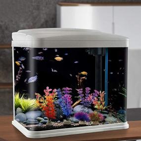 img 1 attached to 15 Pack of MyLifeUNIT Artificial Aquarium Plants for Decorations in Small Fish Tanks