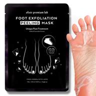 👣 korean foot peel mask [1 pack] - exfoliating feet peeling mask for dry cracked feet - achieve soft touch baby feet in just 2 weeks - effectively remove calluses and dead skin - ultimate foot care peel off booties logo