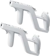 🔫 tothere zapper light gun for wii - remote wireless wii controller & link nunchuk (2 packs) - white, ideal for shooting games logo