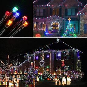 img 3 attached to Transform Your Holiday Decor with 72ft Color Changing Solar Christmas Lights, Water-Proof & Versatile 11 Lighting Modes for Yard, Garden