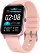 smart watch for android ios phones fitness tracker with blood pressure bluetooth call smartwatch heart rate monitor sleep tracker pedometer information reminder smart watch for women men logo