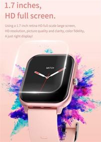 img 1 attached to Smart Watch For Android IOS Phones Fitness Tracker With Blood Pressure Bluetooth Call Smartwatch Heart Rate Monitor Sleep Tracker Pedometer Information Reminder Smart Watch For Women Men