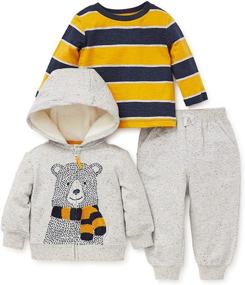 img 1 attached to Heather Boys' Clothing: Little Me Toddler Jogger in Fashion Hoodies & Sweatshirts