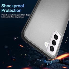 img 2 attached to 📱 Ykooe Armor Series Case for Samsung Galaxy S21: Anti-Fingerprint Translucent Matte, Drop Resistance Protection - Black