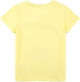 img 3 attached to MINIHOMiE Short Sleeve T Shirts Graphic Little Girls' Clothing and Tops, Tees & Blouses