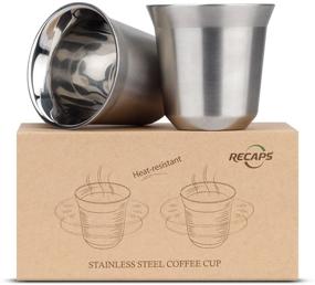 img 4 attached to ☕ Stainless Steel Espresso Cups - 80ml Capacity