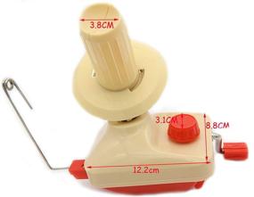 img 1 attached to 🧶 CALU LUKY Yarn Ball Winder and Pom Pom Maker Set with Swift - Convenient Yarn Storage and Easy Installation