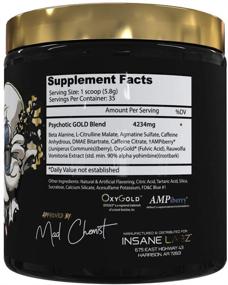 img 3 attached to 💪 Enhance Muscle Mass, Vascularity, Strength, and More with Insane Labz Psychotic Gold and Insane Veinz Gold Pre Workout Stack!