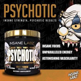 img 2 attached to 💪 Enhance Muscle Mass, Vascularity, Strength, and More with Insane Labz Psychotic Gold and Insane Veinz Gold Pre Workout Stack!