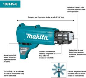 img 3 attached to 🔧 Makita 199145-0 Collated Autofeed Screwdriver Magazine: Boost Efficiency and Precision in Screwdriving Tasks