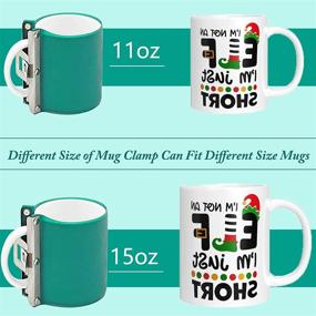img 2 attached to 🔧 Sublimation Silicone Mug Wrap Clamp - 3D Print Mug Fixture, 11oz and 15oz Cup Clamp for Mug Printing, Set of 2