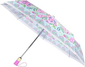 img 1 attached to Lilly Pulitzer Automatic Storage Umbrellas: Effortlessly Stow Your Stick Umbrellas