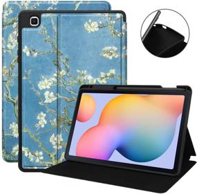 img 4 attached to 📱 KuRoKo Galaxy Tab S6 Lite 10.4 Sleep Case with Pen Holder - Slim TPU Backshell Folio Stand Cover, Multi-Viewing Angles - Galaxy Tab S6 Lite 10.4 SM-P610/P615