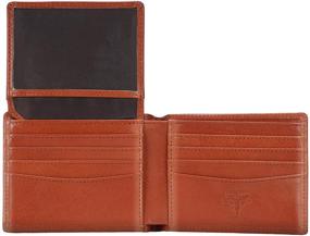 img 4 attached to 💼 LVCRETIVS Men's Full Grain Leather Bifold Wallet with RFID Blocking, 2 ID Windows