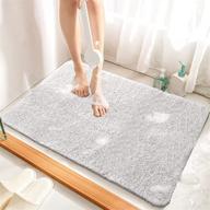 🛁 non-slip loofah bath mat for tub - soft, quick drying, anti-skid bathroom mats - diy cut for perfect fit (s) logo