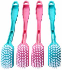 img 2 attached to GARASANI Versatile Cleaning Brush Set - Ideal for Home, Kitchen, Refrigerator, Sink, Bathroom, Toilet, Tile - 4-Piece Multi-Purpose Set