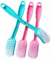 garasani versatile cleaning brush set - ideal for home, kitchen, refrigerator, sink, bathroom, toilet, tile - 4-piece multi-purpose set logo